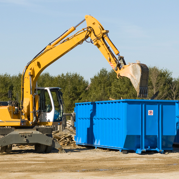 what size residential dumpster rentals are available in Stewart Ohio